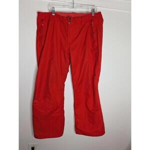 The North Face Snow Pants Womens XL Red HyVent Waterproof Ski Winter Snowboard